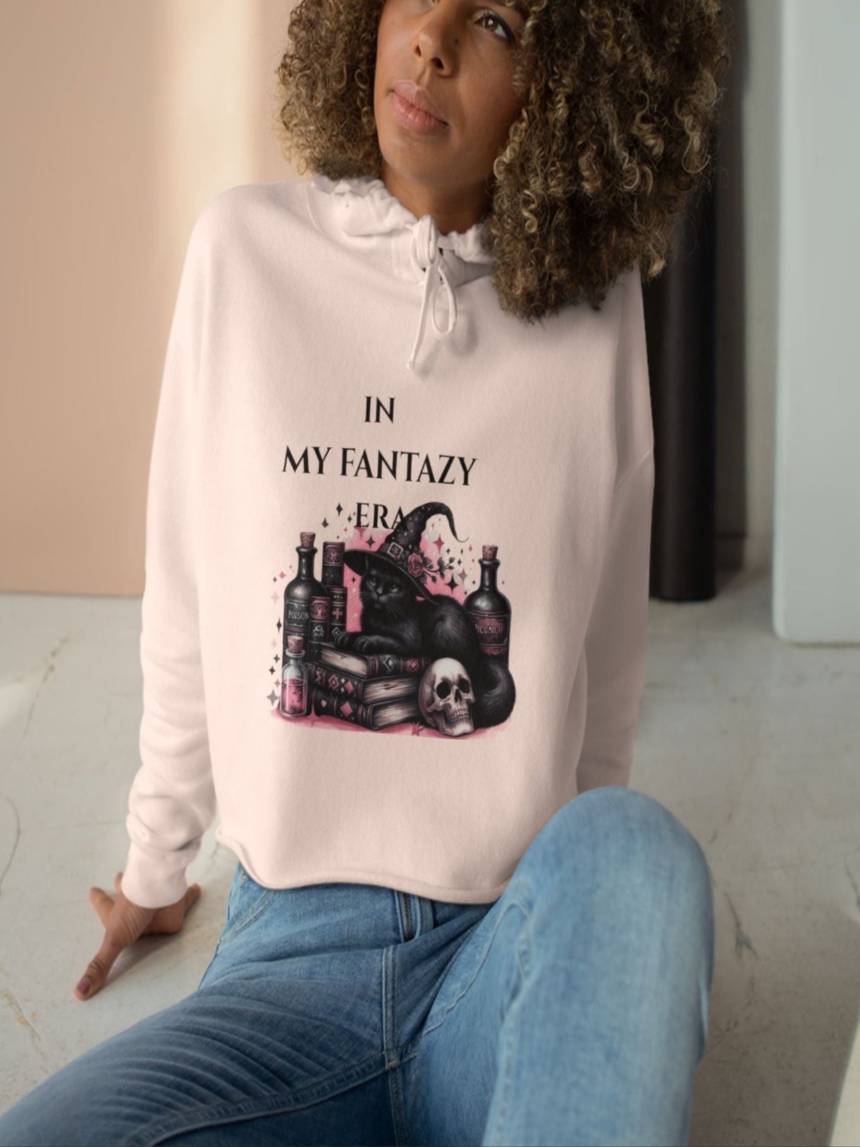 “Witchy Era Cropped Hoodie”