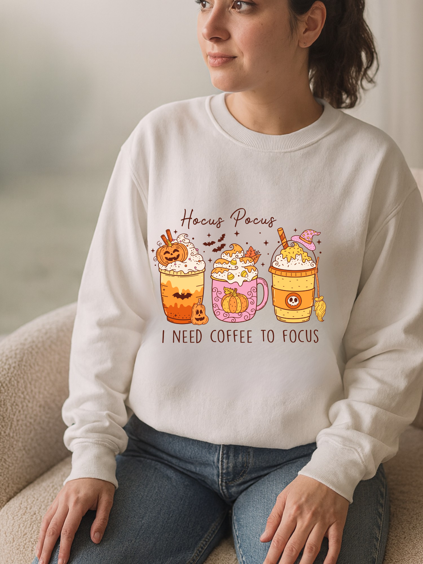 Hocus Pocus Coffee Lover Halloween Sweatshirt