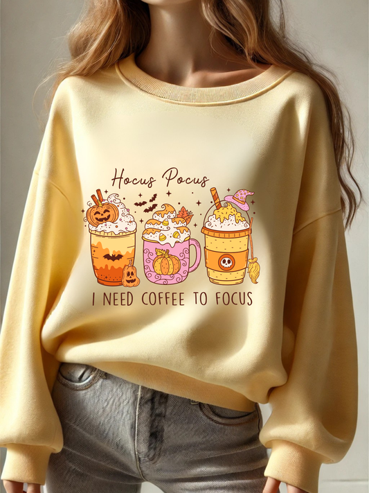Hocus Pocus Coffee Lover Halloween Sweatshirt
